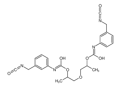 1-[2-[[3-(isocyanatomethyl)phenyl]carbamoyloxy]propoxy]propan-2-yl N-[3-(isocyanatomethyl)phenyl]carbamate_68092-74-0