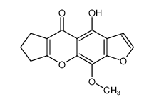 4-Hydroxy-10-methoxy-7,8-dihydro-6H-1,9-dioxa-dicyclopenta[b,g]naphthalen-5-one_68094-11-1
