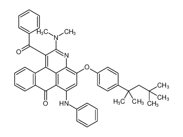 7H-Naphtho[1,2,3-de]quinolin-7-one,1-benzoyl-2-(dimethylamino)-6-(phenylamino)-4-[4-(1,1,3,3-tetramethylbutyl)phenoxy]-_680972-56-9