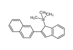 Silane, trimethyl[2-(2-naphthalenyl)-1H-inden-1-yl]-_680973-39-1