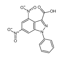 1H-Indazole-3-carboxylic acid, 4,6-dinitro-1-phenyl-_681001-72-9