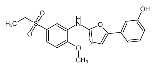 Phenol, 3-[2-[[5-(ethylsulfonyl)-2-methoxyphenyl]amino]-5-oxazolyl]-_681003-46-3
