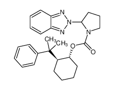 (1R,2S)-2-(2-phenylpropan-2-yl)cyclohexyl 2-(2H-benzo[d][1,2,3]triazol-2-yl)pyrrolidine-1-carboxylate_681006-14-4