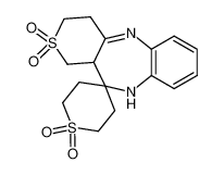 3,4,10,11a,2',3',5',6'-octahydro-1H-spiro[benzo[b]thiopyrano[4,3-e][1,4]diazepine-11,4'-thiopyran] 2,2,1',1'-tetraoxide_68101-56-4