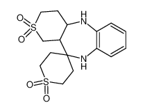 3,4,4a,5,10,11a,2',3',5',6'-decahydro-1H-spiro[benzo[b]thiopyrano[4,3-e][1,4]diazepine-11,4'-thiopyran] 2,2,1',1'-tetraoxide_68101-57-5