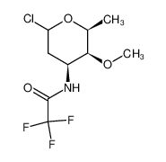 N-((2S,3S,4S)-6-Chloro-3-methoxy-2-methyl-tetrahydro-pyran-4-yl)-2,2,2-trifluoro-acetamide_68102-44-3