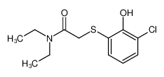 2-(3-Chloro-2-hydroxy-phenylsulfanyl)-N,N-diethyl-acetamide_681123-07-9