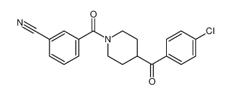 Piperidine, 4-(4-chlorobenzoyl)-1-(3-cyanobenzoyl)-_681130-90-5