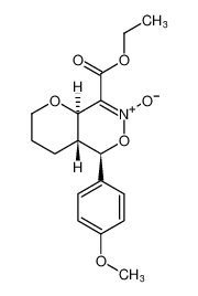 rel-(4aR,5R,8aR)-8-(ethoxycarbonyl)-5-(4-methoxyphenyl)-3,4,4a,8a-tetrahydro-2H,5H-pyrano[2,3-d][1,2]oxazine 7-oxide_681131-08-8