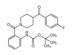 tert-butyl (2-(4-(4-fluorobenzoyl)piperidine-1-carbonyl)phenyl)carbamate_681131-25-9