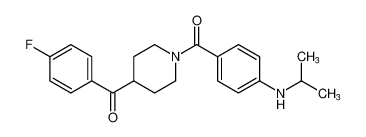 Piperidine, 4-(4-fluorobenzoyl)-1-[4-[(1-methylethyl)amino]benzoyl]-_681132-25-2