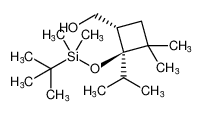 ((1S,2S)-2-((tert-butyldimethylsilyl)oxy)-2-isopropyl-3,3-dimethylcyclobutyl)methanol_681146-81-6