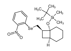 (1R,6S,8R)-1-(tert-butyldimethylsiloxy)-8-(o-nitrophenylselanylmethyl)bicyclo[4.2.0]octane_681146-84-9