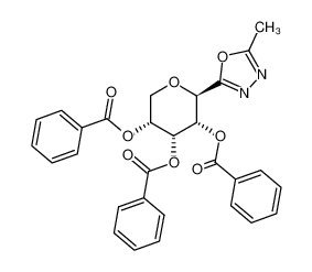 (1R)-D-tri-O-benzoyl-1-(5-methyl-[1,3,4]oxadiazol-2-yl)-1,5-anhydro-ribitol_68115-93-5