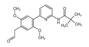 N-{6-[2,5-Dimethoxy-4-(2-oxo-ethyl)-phenyl]-pyridin-2-yl}-2,2-dimethyl-propionamide_681171-60-8