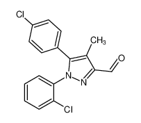 1-(2-chlorophenyl)-5-(4-chlorophenyl)-4-methyl-1H-pyrazole-3-carbaldehyde_681179-01-1