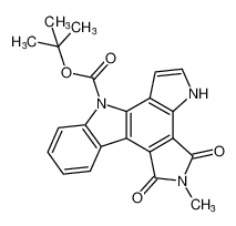tert-butyl 2-methyl-1,3-dioxo-1,2,3,4-tetrahydro-7H-dipyrrolo[3,2-a:3',4'-c]carbazole-7-carboxylate_681180-30-3