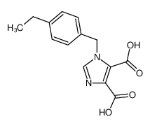 1-(4-ethyl-benzyl)-1H-imidazole-4,5-dicarboxylic acid_68119-62-0