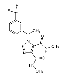 1-[1-(3-trifluoromethyl-phenyl)-ethyl]-1H-imidazole-4,5-dicarboxylic acid bis-methylamide_68120-15-0