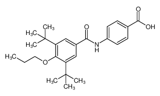 Benzoic acid, 4-[[3,5-bis(1,1-dimethylethyl)-4-propoxybenzoyl]amino]-_681212-22-6