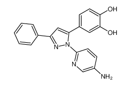 1,2-Benzenediol, 4-[1-(5-amino-2-pyridinyl)-3-phenyl-1H-pyrazol-5-yl]-_681232-26-8