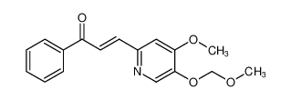 (E)-3-(4-methoxy-5-(methoxymethoxy)pyridin-2-yl)-1-phenylprop-2-en-1-one_681234-61-7
