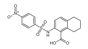 2-((4-nitrophenyl)sulfonamido)-5,6,7,8-tetrahydronaphthalene-1-carboxylic acid_681242-72-8