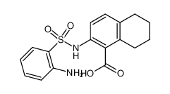 2-{[(2-aminophenyl)sulfonyl]amino}-5,6,7,8-tetrahydro-1-naphthalenecarboxylic acid_681243-18-5