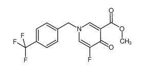 methyl 5-fluoro-4-oxo-1-[4-(trifluoromethyl)benzyl]-1,4-dihydropyridine-3-carboxylate_681253-25-8