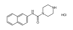 N-(naphthalen-2-yl)piperazine-1-carboxamide hydrochloride_681261-48-3