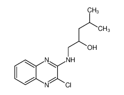 1-[(3-chloroquinoxalin-2-yl)amino]-4-methylpentan-2-ol_681285-23-4