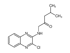 1-[(3-chloroquinoxalin-2-yl)amino]-4-methylpentan-2-one_681285-26-7