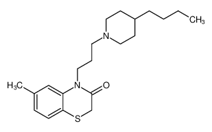 4-(3-(4-butylpiperidin-1-yl)propyl)-6-methyl-2H-benzo[b][1,4]thiazin-3(4H)-one_681286-35-1