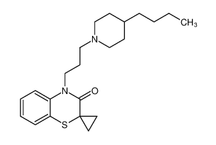 4-(3-(4-butylpiperidin-1-yl)propyl)spiro[benzo[b][1,4]thiazine-2,1'-cyclopropan]-3(4H)-one_681286-42-0
