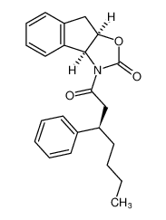 (3aS,8aR)-3-((R)-3-phenylheptanoyl)-3,3a,8,8a-tetrahydro-2H-indeno[1,2-d]oxazol-2-one_681293-47-0