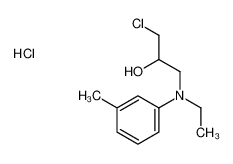 1-chloro-3-(N-ethyl-3-methylanilino)propan-2-ol,hydrochloride_68133-39-1