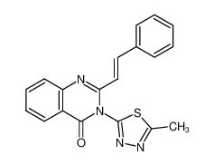 3-(5-methyl-[1,3,4]thiadiazol-2-yl)-2-styryl-3H-quinazolin-4-one_68142-77-8