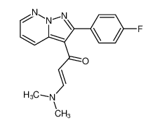 (E)-3-(dimethylamino)-1-(2-(4-fluorophenyl)pyrazolo[1,5-b]pyridazin-3-yl)prop-2-en-1-one_681432-58-6