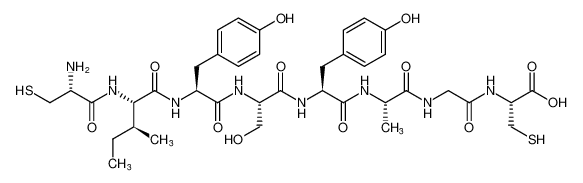 L-Cysteine, L-cysteinyl-L-isoleucyl-L-tyrosyl-L-seryl-L-tyrosyl-L-alanylglycyl-_681449-85-4