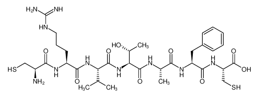 L-Cysteine, L-cysteinyl-L-arginyl-L-valyl-L-threonyl-L-alanyl-L-phenylalanyl-_681450-76-0