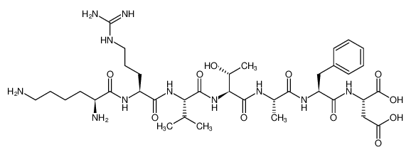 L-Aspartic acid, L-lysyl-L-arginyl-L-valyl-L-threonyl-L-alanyl-L-phenylalanyl-_681450-85-1