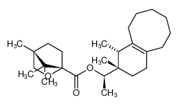 (R)-1-((1R,2S)-1,2-dimethyl-1,2,3,4,5,6,7,8,9,10-decahydrobenzo[8]annulen-2-yl)ethyl (1S,4R)-4,7,7-trimethyl-2-oxabicyclo[2.2.1]heptane-1-carboxylate_681453-81-6