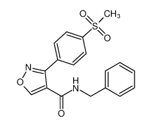 4-Isoxazolecarboxamide, 3-[4-(methylsulfonyl)phenyl]-N-(phenylmethyl)-_681454-72-8