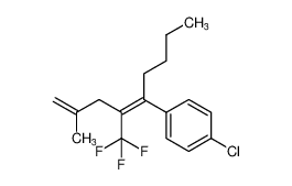 (Z)-1-chloro-4-(2-methyl-4-(trifluoromethyl)nona-1,4-dien-5-yl)benzene_681457-17-0