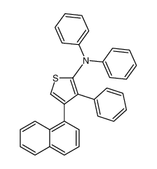 2-Thiophenamine, 4-(1-naphthalenyl)-N,N,3-triphenyl-_681457-60-3