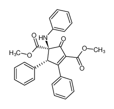 rel-dimethyl (1R,5S)-2-oxo-4,5-diphenyl-1-(phenylamino)cyclopent-3-ene-1,3-dicarboxylate_681465-24-7
