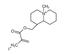 [(1R,9aS)-5-methyl-2,3,4,6,7,8,9,9a-octahydro-1H-quinolizin-5-ium-1-yl]methyl 2-methylprop-2-enoate,iodide_68147-55-7