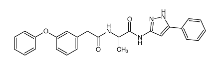 2-(2-(3-phenoxyphenyl)acetamido)-N-(5-phenyl-1H-pyrazol-3-yl)propanamide CAS:681488-58-4 manufacturer & supplier