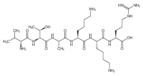 L-Arginine, L-valyl-L-threonyl-L-alanyl-L-lysyl-L-lysyl-_681490-73-3