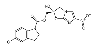 (R)-(2-methyl-6-nitro-2,3-dihydroimidazo[2,1-b]oxazol-2-yl)methyl 5-chloroindoline-1-carboxylate_681492-05-7